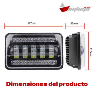 faro principal 5 Pulgadas 5 led luz blanca alta, luz baja y direccional 12-24v (pieza)
