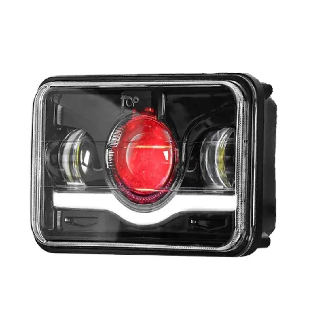 faro principal 5 Pulgadas 3 led luz blanca alta, luz baja y DRL 12-24v (pieza)