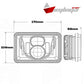 faro principal 5 Pulgadas 5 led luz blanca alta y baja 12-24v (pieza)