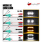 Faros unidad principal 7 pulgadas luz blanca alta, baja, DRL y Direccional 12-24v (2 faros)