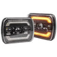 Faros unidad principal 7 pulgadas luz blanca alta, baja, DRL y Direccional 12-24v (2 faros)