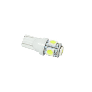 Par de foco pellisco T10 5 smd 5050 luz fija