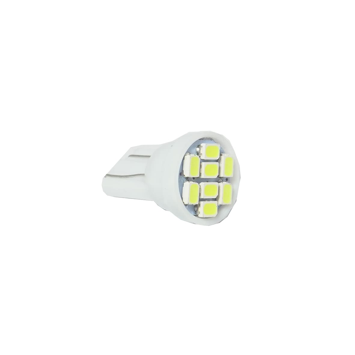 Par de foco pellisco T10 8 smd 1206 luz blanca fija