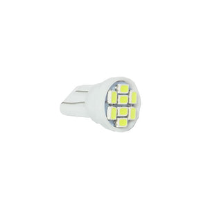 Par de foco pellisco T10 8 smd 1206 luz blanca fija