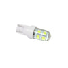 Par de foco pellisco silicona T10 8 smd 3030 luz fija - blanco