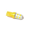 Par de foco pellisco silicona T10 8 smd 3030 luz fija - ambar