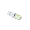 Par de foco pellisco silicona T10 8 smd 3030 luz estrobo - blanco