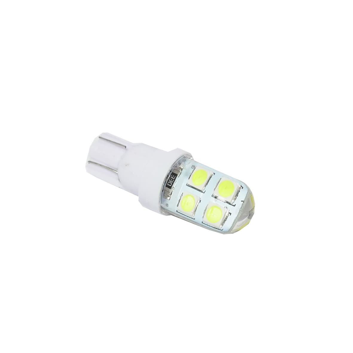 Par de foco pellisco silicona T10 8 smd 3030 luz estrobo