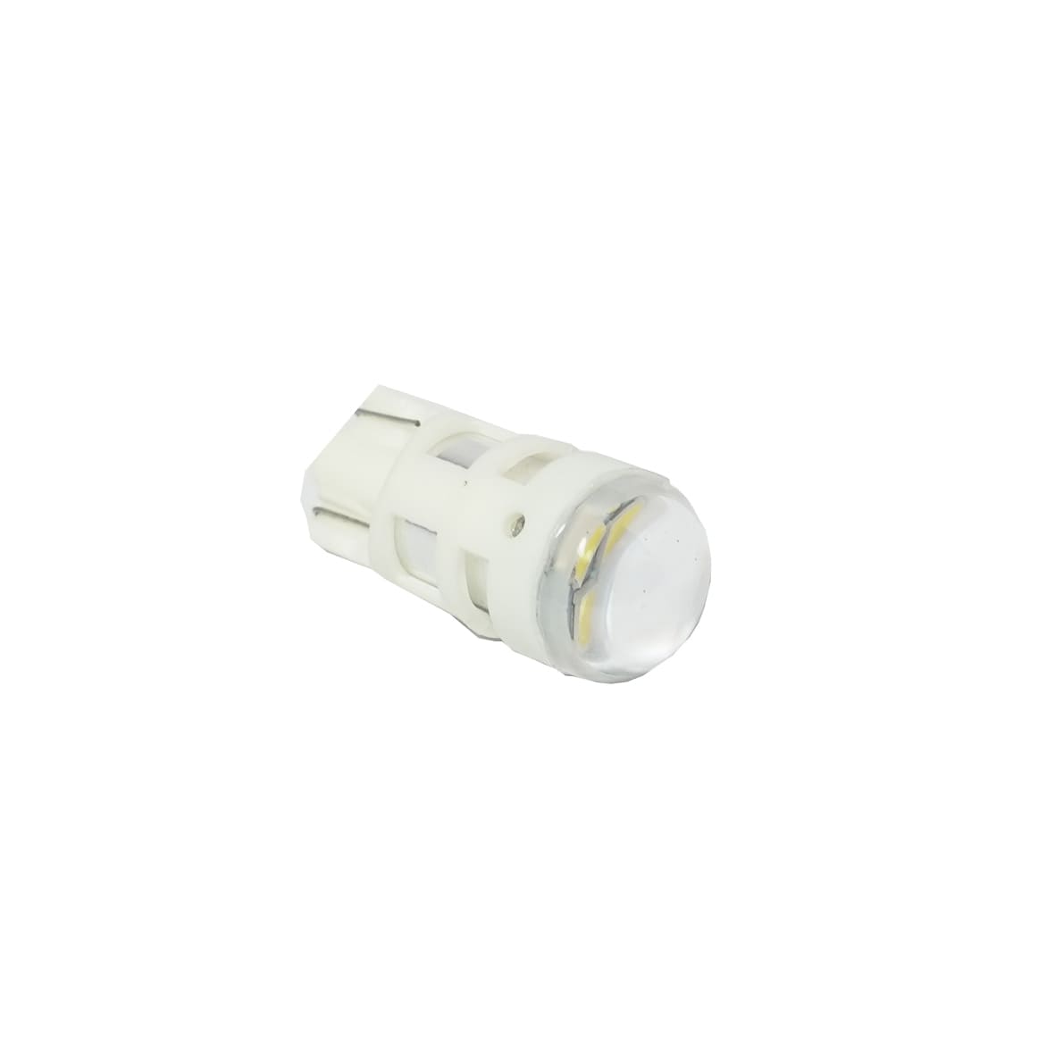 Par de foco pellisco T10 4 smd 3020 luz blanca fija con lupa