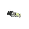 Par de foco led 7443 45 smd 3010 luz fija y estrobo - blanco