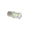 Par de foco led 1156 11 smd 5730 luz fija con lupa - blanco