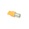 Par de foco led 7743 11 smd 5730 luz fija con lupa - ambar