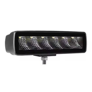Barra led 6 pulgadas luz blanca fija + estrobo 12-24v (Flood Light)