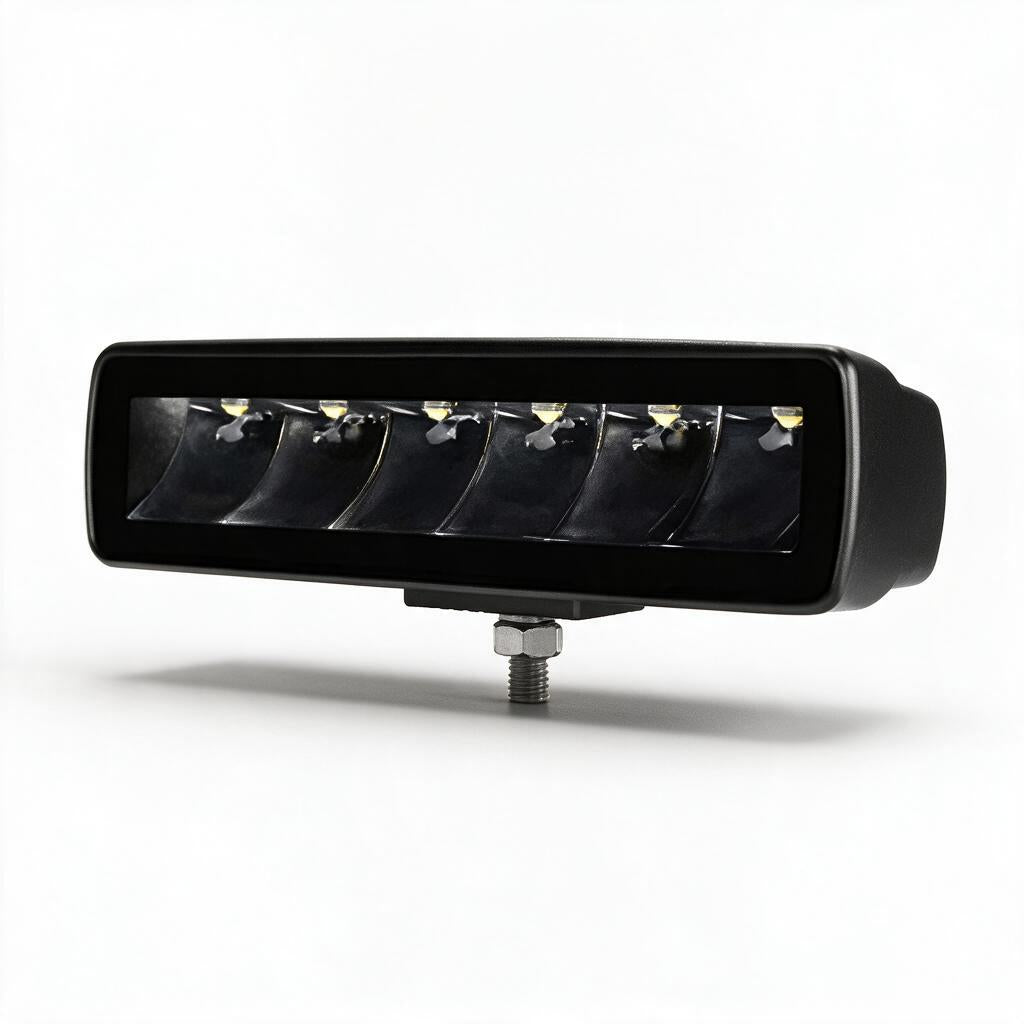 Barra led 6 pulgadas luz blanca fija + estrobo 12-24v (Spot Light)