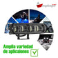 Barra Led 6 Pulgadas luz blanca y luz ámbar, fija + estrobo 12-24v