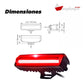Barra Led 6 pulgadas luz roja lineal de seguridad 12-24v