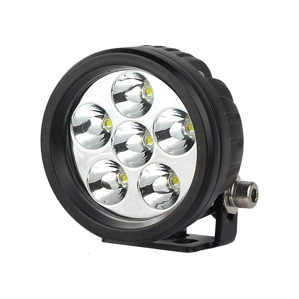 faro auxiliar 3 pulgadas 6 led luz blanca 18w 12-24v (pieza)