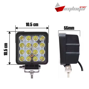 faro auxiliar 4 pulgadas luz blanca fija 12-24v (pieza)