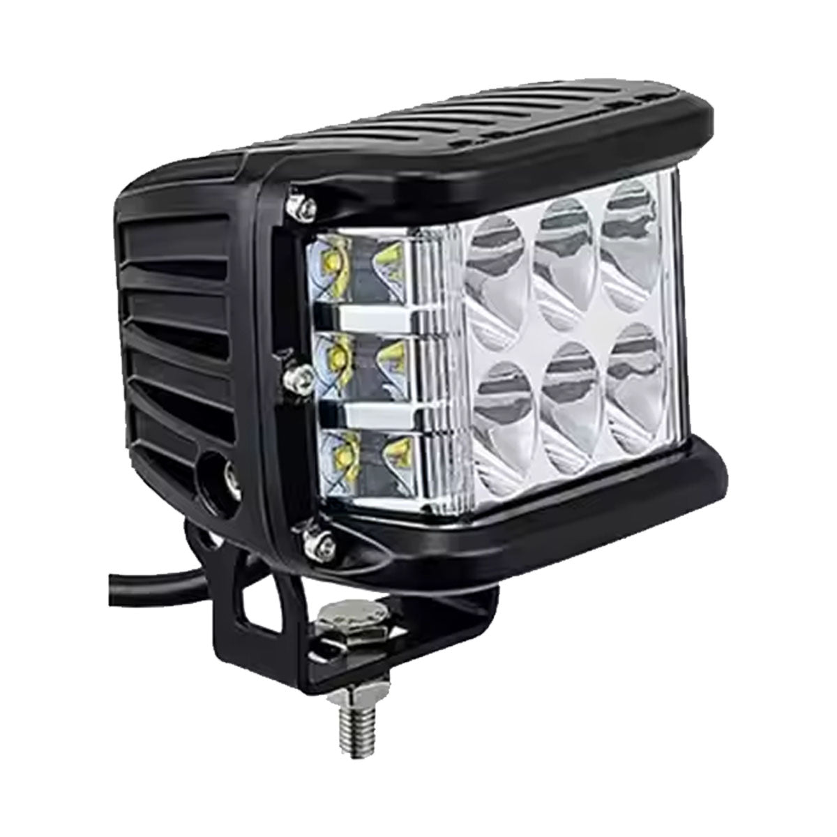 faro auxiliar 4 pulgadas luz bicolor fijo y estrobo 12-24v (pieza)