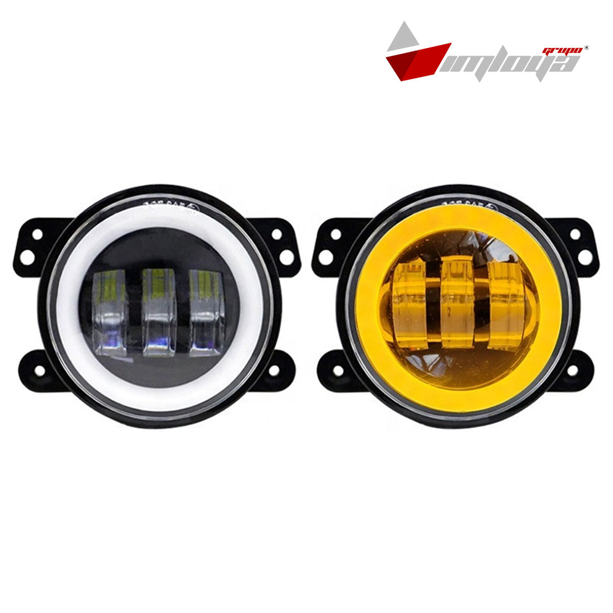 faro auxiliar 4 pulgadas luz blanca 30w. (juego)