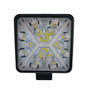 faro auxiliar 4 pulgadas luz blanca / detalles ámbar