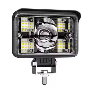 Faro Auxiliar 4 Pulgadas 16 Led Lupa Luz Bicolor 12-24v (pieza)