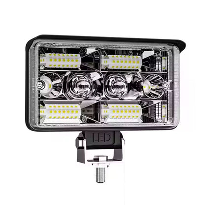 Faro Auxiliar 5 Pulgadas 32 Led Lupa Luz Bicolor 12-24v (pieza)