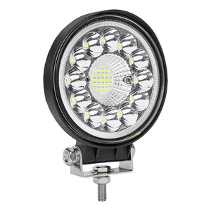 Faro led redondo 4 pulgadas 33 led luz blanca fija y estrobo 12-24v