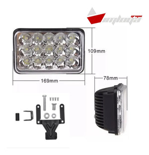 faro principal 5 Pulgadas 15 led luz blanca alta y baja 12-24v (pieza)