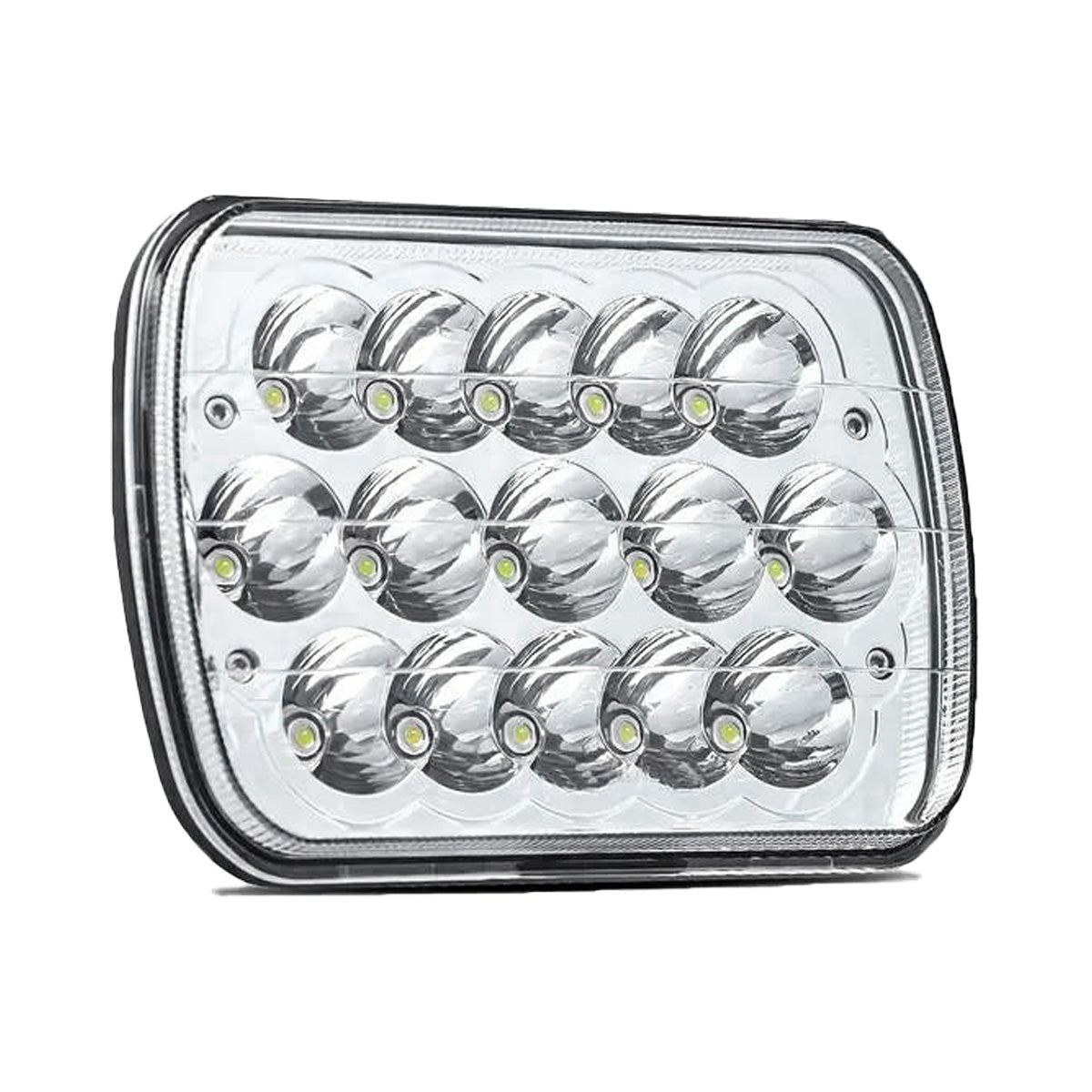 faro principal 7 Pulgadas 15 led luz blanca alta y baja 12-24v (pieza)