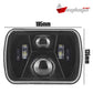 faro principal 7 Pulgadas 6 led luz blanca alta y baja 12-24v (pieza)