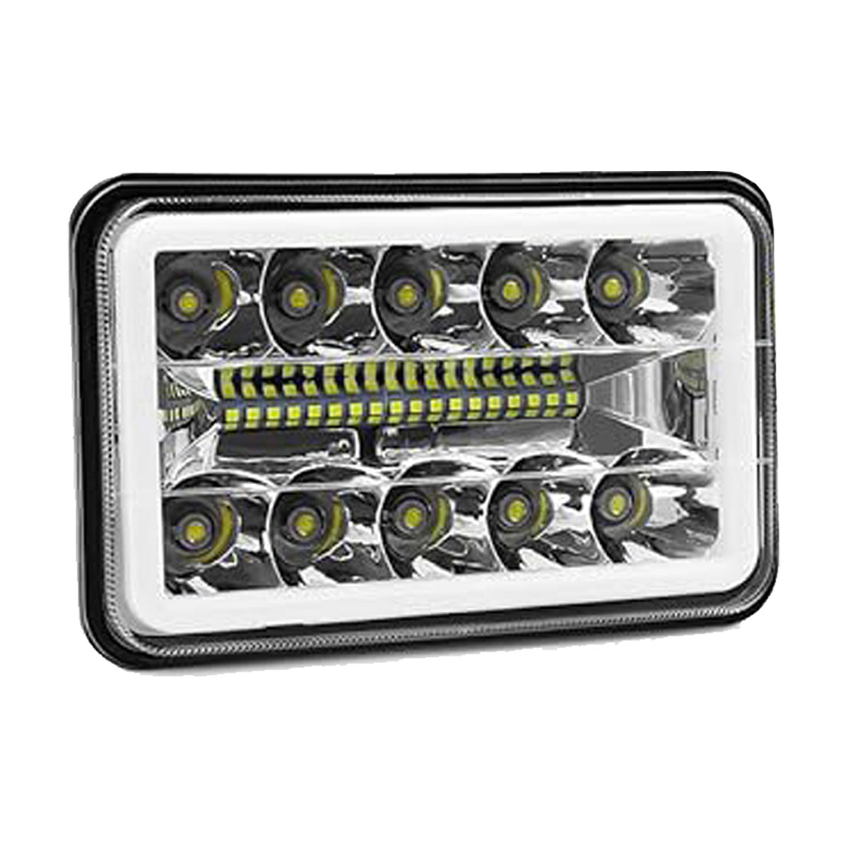 faro principal 5 Pulgadas 28 led luz blanca alta, baja, DRL, direccionales 12-24v (pieza)