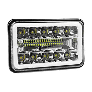 faro principal 5 Pulgadas 28 led luz blanca alta, baja, DRL, direccionales 12-24v (pieza)