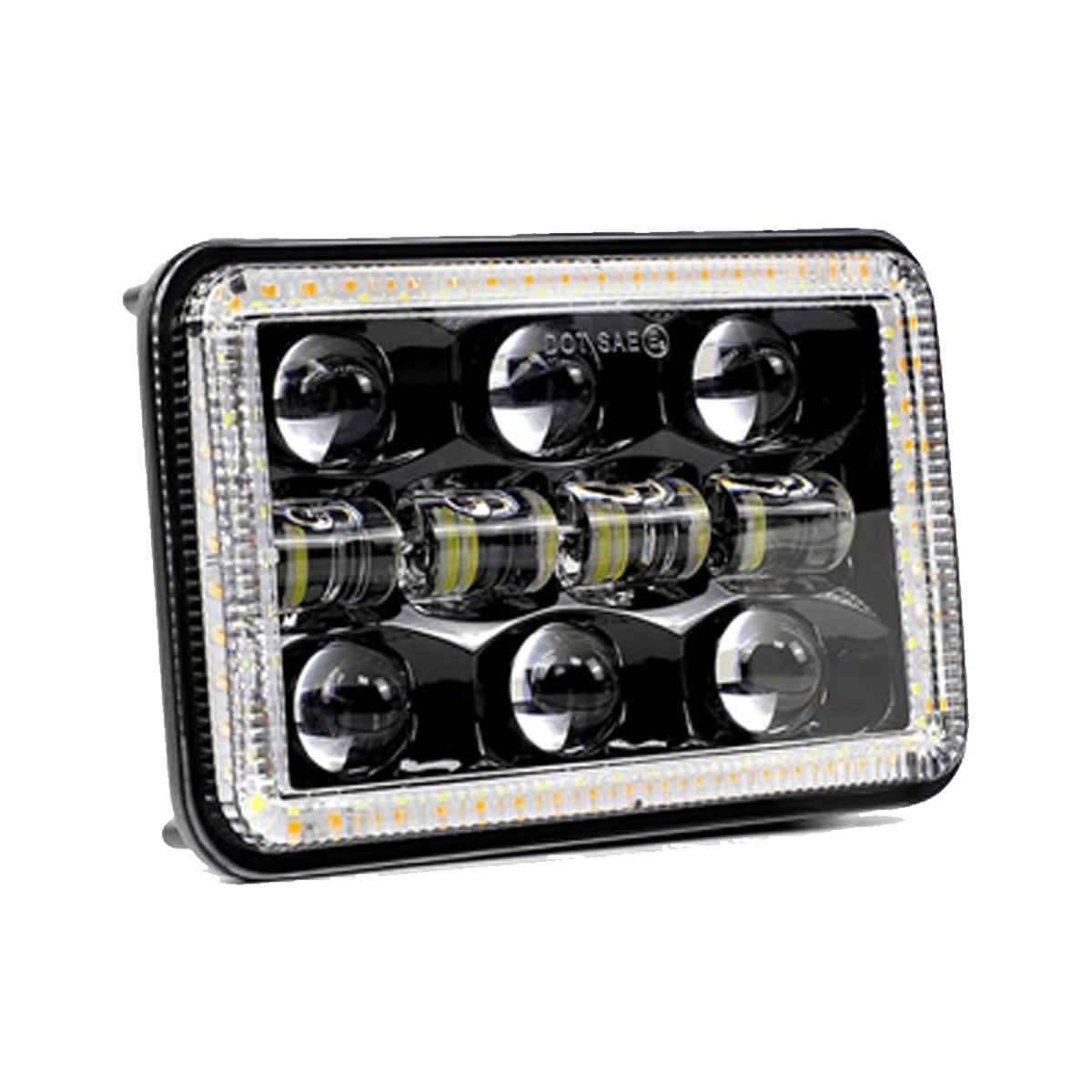 faro principal 5 Pulgadas 10 led luz blanca alta, baja, DRL, direccionales 12-24v (pieza)