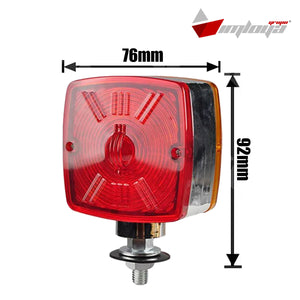 Plafon direccional cuadrada chico 24+24 led c/mica rayado fijo/estrobo