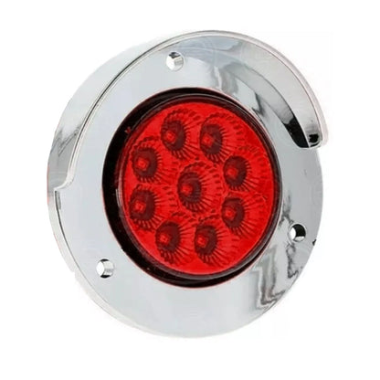 Plafón led redondo 2 pulgadas 9 Led Luz Fija Y Estrobo 12-24v (pieza)