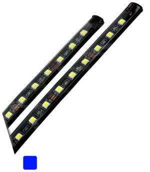 tiras led 17cm luz azul (juego)