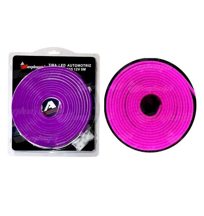 tiras led 5mt luz morada (pieza)