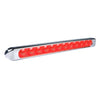 Plafon lateral barra 44.4cm 14 led c/lupa tapa c/cromado - rojo