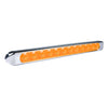 Plafon lateral barra 44.4cm 14 led c/lupa tapa c/cromado - ambar