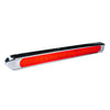 Plafon lateral barra 44.4cm 72 led c/lupa tapa c/cromado - rojo