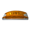 plafon lateral 16 led c/cromado fijo/estrobo - ambar