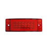 plafon lateral 21 led c/gel fijo/estrobo - rojo