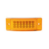 plafon lateral 21 led c/gel fijo/estrobo - ambar