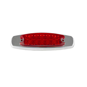 plafon lateral peterbilt 12 led tapa cromado fijo/estrobo