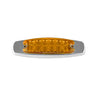 plafon lateral peterbilt 12 led tapa cromado fijo/estrobo - ambar