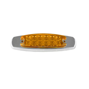 plafon lateral peterbilt 12 led tapa cromado fijo/estrobo