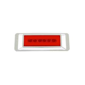 plafon lateral 6 led c/gel tapa cromada fijo/estrobo