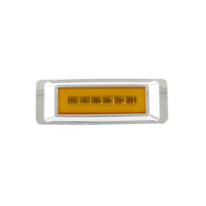 plafon lateral 6 led c/gel tapa cromada fijo/estrobo