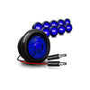 Plafon led lateral tipo boton luz fija base de plastico 12v - azul